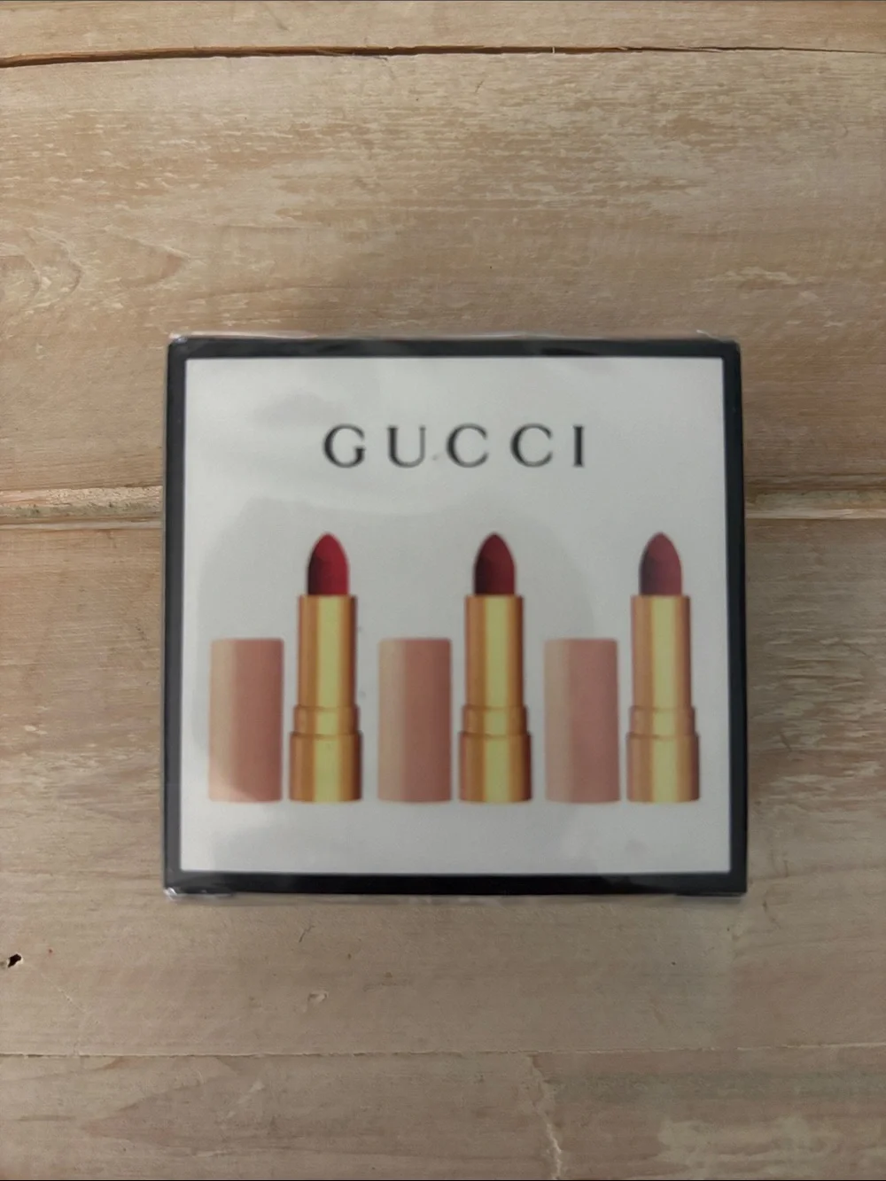 Gucci 3-piece mini matte lipstick gift set. (705)